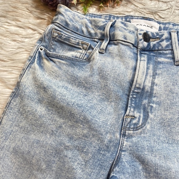 Frame Le Crop Mini Boot Cut High Rise Jeans in Pali sz 27 - Picture 4 of 10